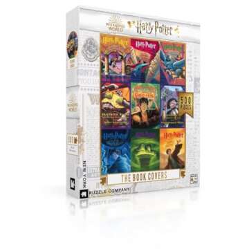Harry Potter Book Cover Collage 500-Piece Puzzle