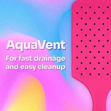 Wet Brush Paddle Detangler Hair Brush, Pink - Ultra-Soft IntelliFlex Bristles with AquaVent Design – Great For Hair Treatments - Pain-Free Brush For Women, Men, Wet Dry Damaged Hair