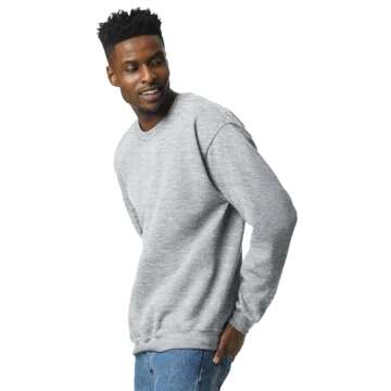 UGP Campus Apparel Gildan Men's Heavy Blend Crewneck Sweatshirt - X-Large - Sport Grey