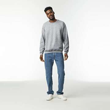 UGP Campus Apparel Gildan Men's Heavy Blend Crewneck Sweatshirt - X-Large - Sport Grey