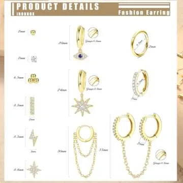 Elegant IRONBOX Gold Plated Earring Set for Women