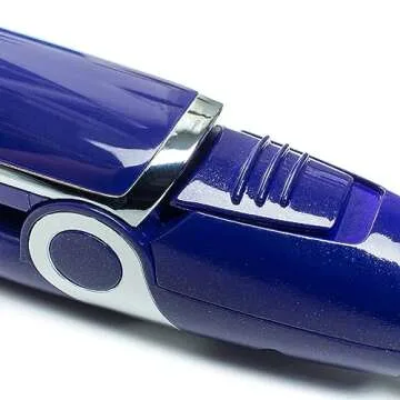 The Miss Priss 1" Flat Iron Hair Straightener | for All Hair Types | Infrared Technology | Tourmaline Infused Ceramic Plates | Purple