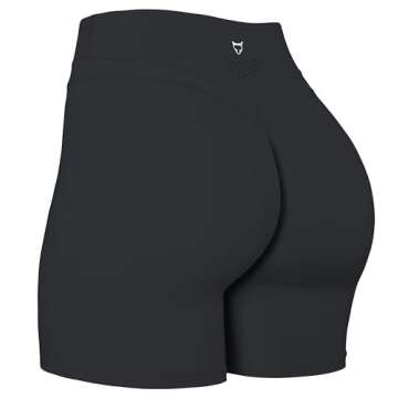 TomTiger Yoga Shorts: High Waist Tummy Control Biker Shorts