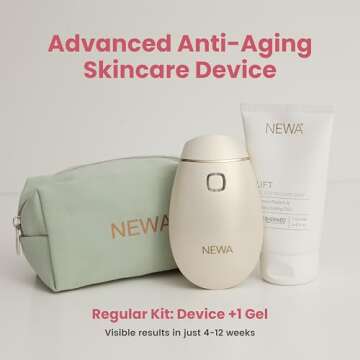 NEWA Classic Skin Care System Anti-Aging Facial Treatment Skin Tightening Technology for Home Use. Boost Oxygen, Increase Collage, Reduces Wrinkles (Include 1 Gel Pack) (Black Classic)