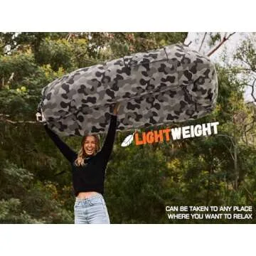 WEKAPO Inflatable Lounger Air Sofa Hammock-Portable,Water Proof& Anti-Air Leaking Design-Ideal Couch for Backyard Lakeside Beach Traveling Camping Picnics & Music Festivals (Camouflage)