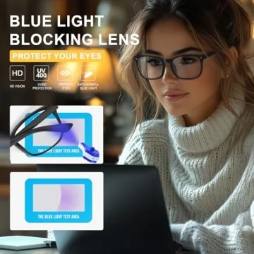 Hunsquer Blue Light Glasses for Eye Protection and Style