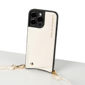Alexander Michael Iconic Crossbody Phone Case and Wallet with 2 Straps in Premium Leather- Exclusive...