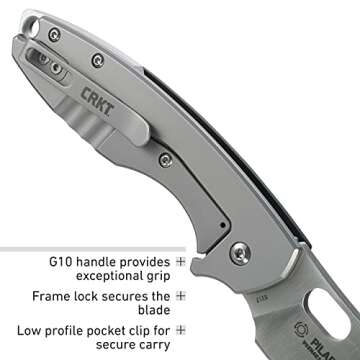 CRKT Pilar III EDC Folding Knife - Stylish Compact Design