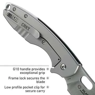 CRKT Pilar III EDC Folding Knife - Stylish Compact Design