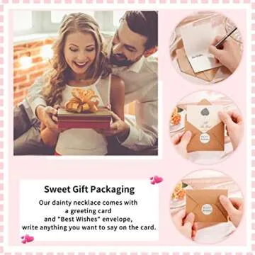 JOGDIAM Valentines Gifts for Her Girlfriend Necklace Romantic Love Knot Necklace Jewelry Birthday Gifts for Her Girlfriend from Boyfriend