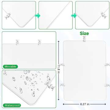 DGLOZE 2PCS Divider Tray for Bogg Bag Accessories for Bogg Bags Compatible with BOGG Bag Original X Large Organizing Bags and Divide Space with Bogg Bag Accessories Inserts (White)
