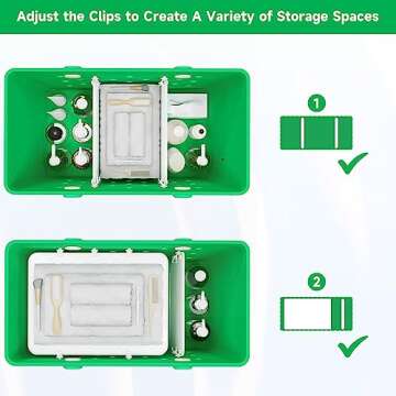 DGLOZE 2PCS Divider Tray for Bogg Bag Accessories for Bogg Bags Compatible with BOGG Bag Original X Large Organizing Bags and Divide Space with Bogg Bag Accessories Inserts (White)