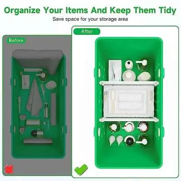 DGLOZE 2PCS Divider Tray for Bogg Bag Accessories for Bogg Bags Compatible with BOGG Bag Original X Large Organizing Bags and Divide Space with Bogg Bag Accessories Inserts (White)