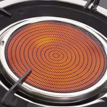 Barton Deluxe 40,000 BTU 2 Burner Propane Gas Range Stove Cooktop Ceramic Infrared Auto Ignition Outdoor Grill BBQ Camping Stoves Countertop LPG