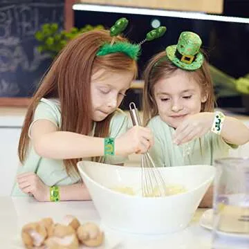 St. Patrick's Day Slap Bracelets - 48 Pieces for Parties