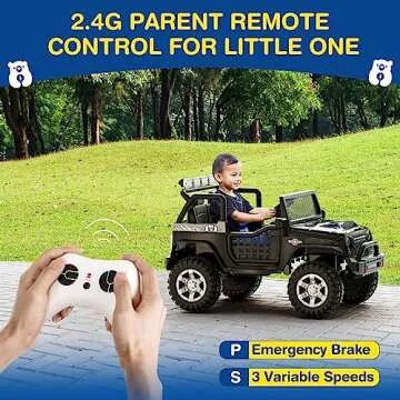 LIGIANT L8 Ride On Car, 12V Kids Electric Car w/Remote Control, 2 Seater, Spring Suspension, Bluetooth Speaker, Multi Music Modes, 3 Speeds, LED Lights, Xmas & Birthday Gift Ideas for Kids Ages 3+