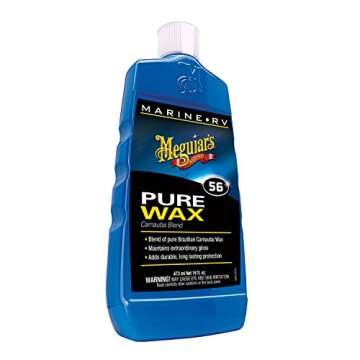 Meguiar's M5616 Marine/RV Pure Wax Carnauba Blend - 16 Oz Bottle (Packaging May Vary)