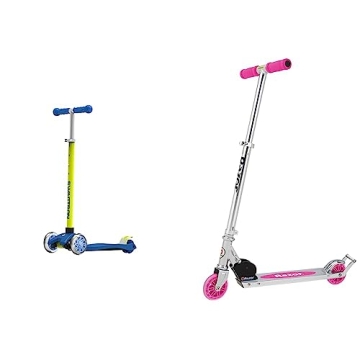 SWAGTRON K5 3-Wheel Kids Scooter with Light-Up Wheels | Quick Assembly | ASTM-Certified | Height-Adj...