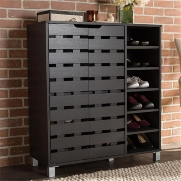 Baxton Studio Shirley Stylish Shoe Cabinet for Entryway