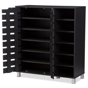 Baxton Studio Shirley Stylish Shoe Cabinet for Entryway