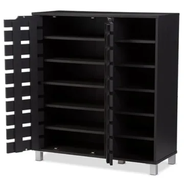 Baxton Studio Shirley Stylish Shoe Cabinet for Entryway
