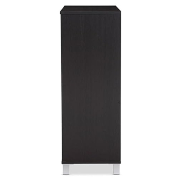 Baxton Studio Shirley Stylish Shoe Cabinet for Entryway