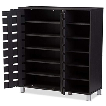 Baxton Studio Shirley Stylish Shoe Cabinet for Entryway