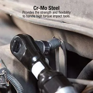 SUNEX TOOLS 3657, 3/8 Inch Drive Universal Impact Socket Set, 10-Piece, Metric, 10mm - 19mm, Cr-Mo Alloy Steel, Radius Corner Design, Dual Size Markings, Heavy Duty Storage Case, Meets ANSI Standards