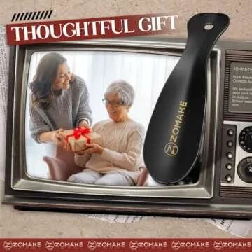 ZOMAKE Metal Shoe Horn for Easy Shoe Wearing