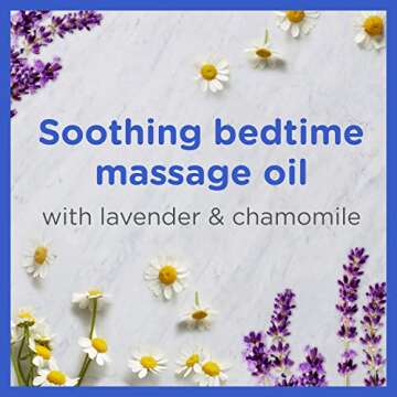 Zarbee's Baby Massage Oil, Calming and Soothing with Lavender and Chamomile to Help Sleep, 4oz Bottl...