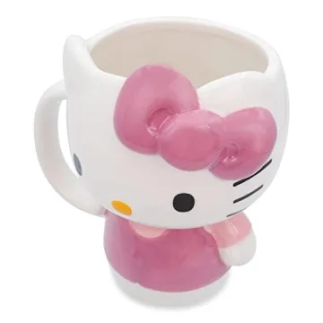 Hello Kitty 3D Sculpted Ceramic Mug for Coffee Lovers