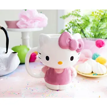 Hello Kitty 3D Sculpted Ceramic Mug for Coffee Lovers