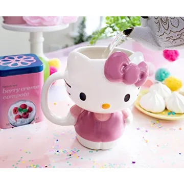 Hello Kitty 3D Sculpted Ceramic Mug for Coffee Lovers