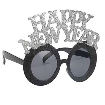 Soochat Happy New Year Eyeglasses - New Year Sunglasses for 2025 Celebrations