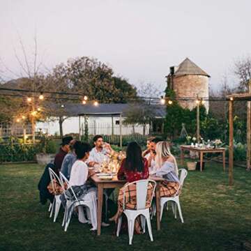 FDW Metal Chairs Dining Chairs Tolix Restaurant Chair Set of 4 Kitchen Chair 18” Seat Height Chic Trattoria Metal Indoor/Outdoor Side Bar Chairs