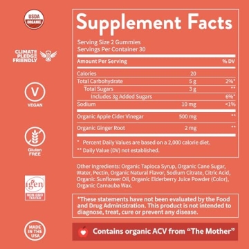 WellPath Organic ACV Gummy Vitamins for Wellness