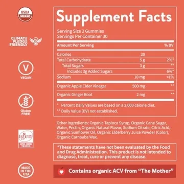 WellPath Organic ACV Gummy Vitamins for Wellness