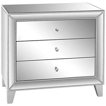 Glamorous Studio 55D Liza Mirrored Accent Table