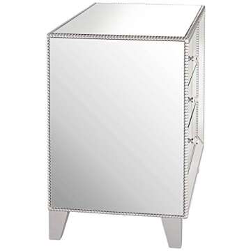 Glamorous Studio 55D Liza Mirrored Accent Table