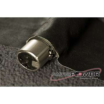 Professional Premium Grade Gaffer Tape - Black | Heavy Duty Pro Gaff Tape | Secures Cables | Holds Down Wires Leaves No Sticky Residue | Easy to Tear | Multipurpose | Better Than Duct Tape