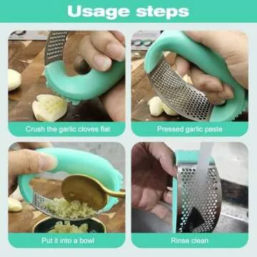 2025 Stainless Steel Garlic Press for Effortless Peeling
