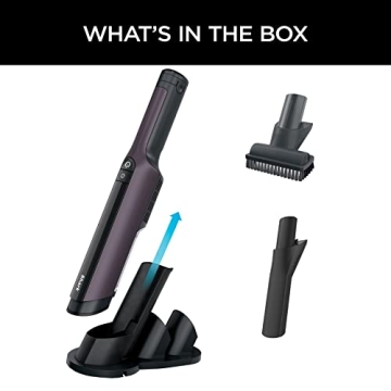 Shark WV410PR WANDVAC Cordless Hand Vacuum, Ultra-Lightweight & Portable with Powerful Suction & Tools for Pets, Designed for Car & Home, Violet