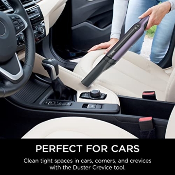 Shark WV410PR WANDVAC Cordless Hand Vacuum, Ultra-Lightweight & Portable with Powerful Suction & Tools for Pets, Designed for Car & Home, Violet