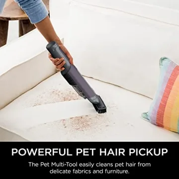 Shark WV410PR WANDVAC Cordless Hand Vacuum, Ultra-Lightweight & Portable with Powerful Suction & Tools for Pets, Designed for Car & Home, Violet