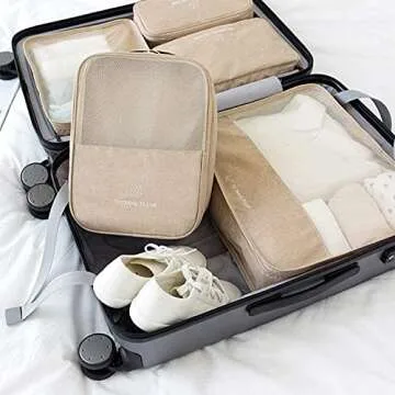 CINLITEK Waterproof Travel Shoe Bag for 3 Pairs