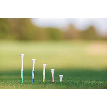 Pride Golf Tee Tees 135 Count, White, 135 Count US