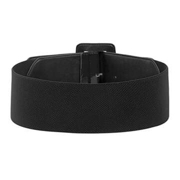 GRACE KARIN Women's Stretchy Belt 1950s 3 Inch Wide Elastic Belts