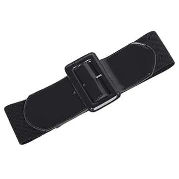 GRACE KARIN Women's Stretchy Belt 1950s 3 Inch Wide Elastic Belts