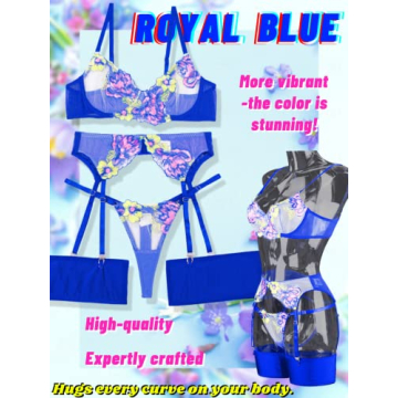 Kaei&Shi Sexy Lingerie Set for Women with Garter Belt