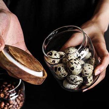 SAIOOL Stackable Airtight Kitchen Canisters Set of 5